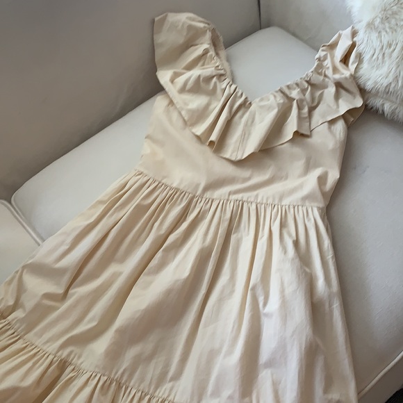 English Factory -Ruffle V-Neck Midi Dress XS - Picture 10 of 12